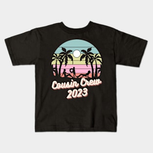 Cousin Crew 2023 Summer Vacation Beach Family Trip Kids T-Shirt